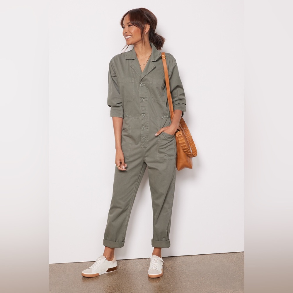 pistola Olive Utility Jumpsuit